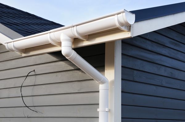 PVC Rain Gutter Installation in Ithaca