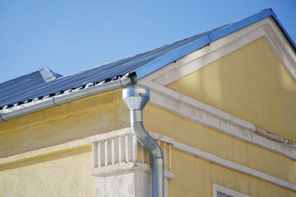 Steel Downspout Installation in Ithaca