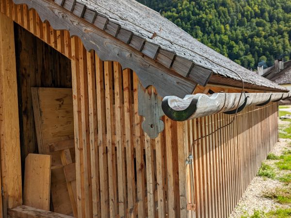 Wood Gutter Installation in Ithaca